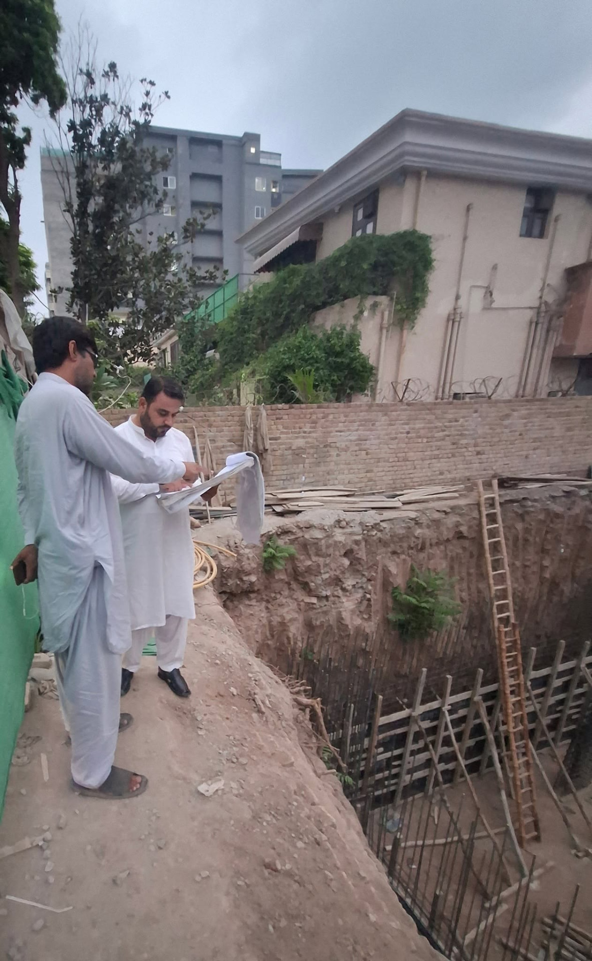 Foundation excavation and drawing review
