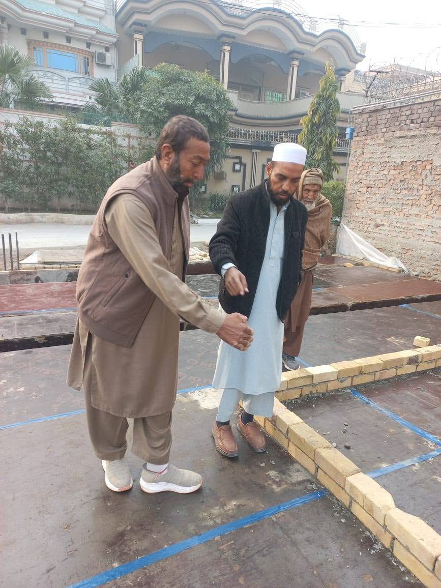 Layout marking and brickwork setout