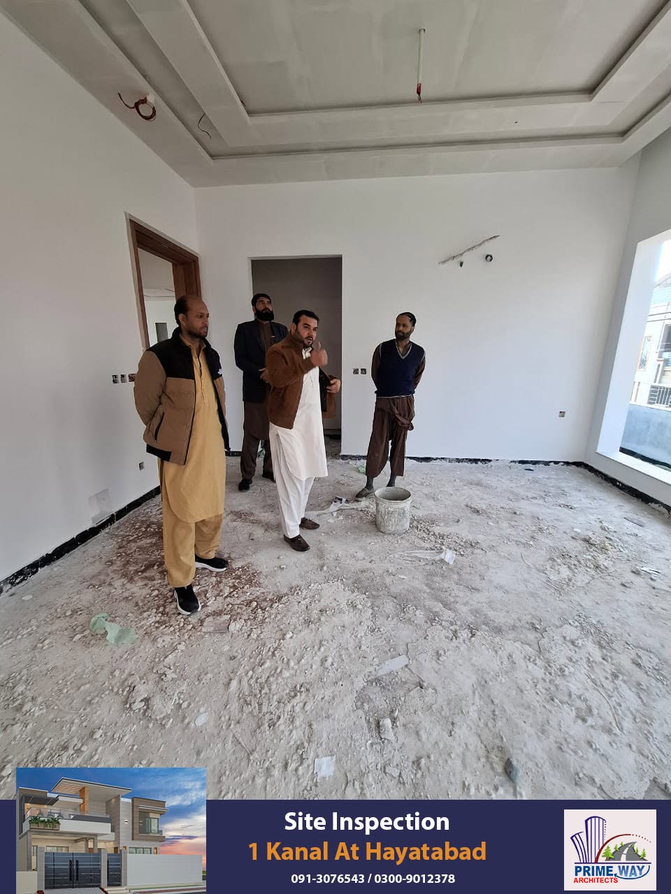 Site inspection — 1 Kanal, Hayatabad
